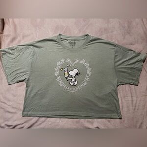 Snoopy Graphic Crop Top NWOT